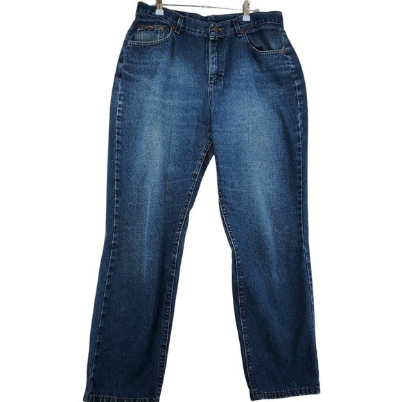 RIDERS By Lee Jeans Women's Straight Leg Denim 5-Pocket Reg. Fit Blue 16 - Picture 2 of 9